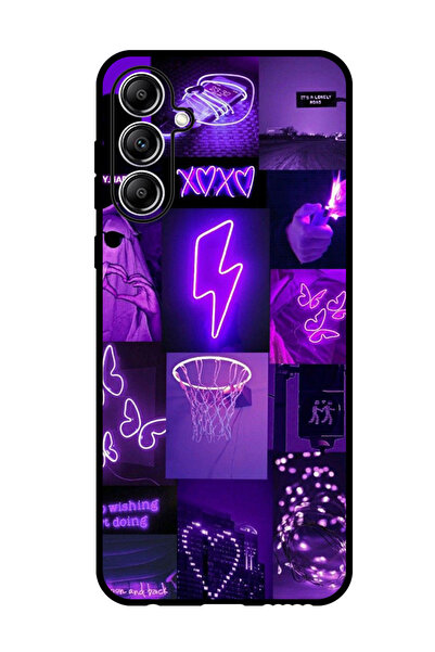 Theodor جراب واقٍ مضاد للخدش والصدمات لهاتف Samsung Galaxy M15 بلون أرجواني ج...