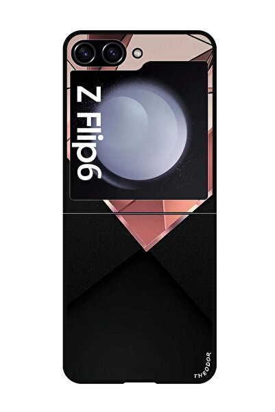 Theodor جراب واقٍ مضاد للخدش والصدمات لهاتف Samsung Galaxy Z Flip 6 باللون ال...