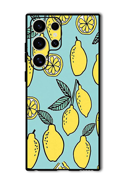 Theodor جراب واقٍ مضاد للخدش والصدمات لهاتف Samsung Galaxy S24 Ultra - ليموني...