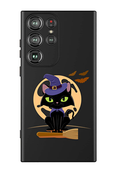 Theodor غطاء حماية سائل من السيليكون لهاتف سامسونج جالاكسي S24 ألترا (أسود) -...