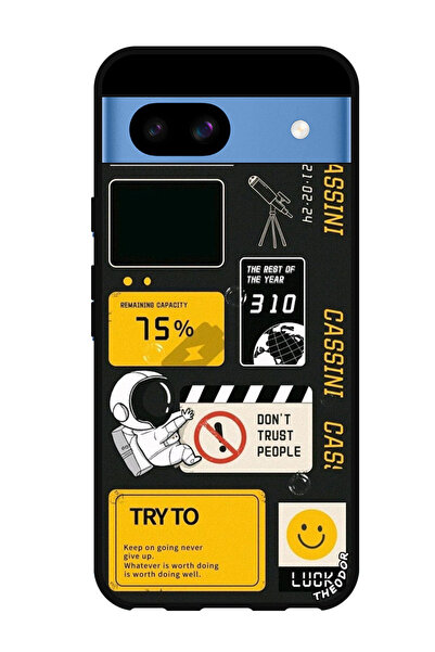 Theodor جراب واقٍ مضاد للخدش والصدمات لهاتف Google Pixel 8a، لا تثق بالناس