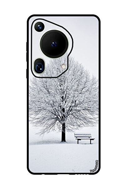 Theodor غطاء حماية مضاد للخدش والصدمات لهاتف هواوي بيورا 70 ألترا bench_snow_...