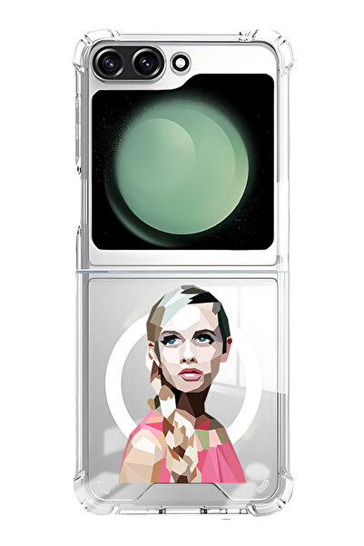Theodor غلاف لهاتف Samsung Galaxy Z Flip 5 متوافق مع MagSafe، غطاء ممتص للصدم...