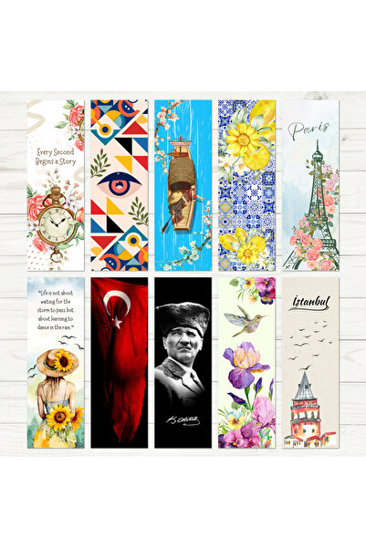 Bimotif Set de 10 bucăți de semne de carte mixte