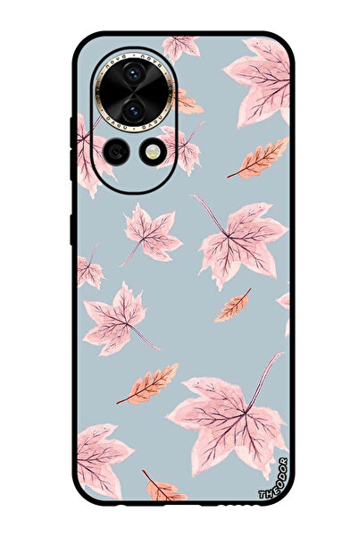 Theodor جراب واقٍ مضاد للخدش والصدمات لهاتف هواوي نوفا 12 برو، أوراق الخريف