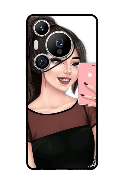 Theodor جراب واقٍ مضاد للخدش والصدمات لهاتف هواوي بيورا 70 برو بلس لالتقاط صور سيلفي