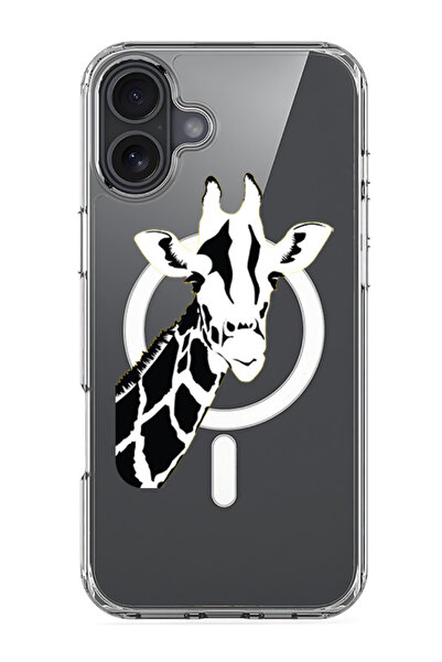 Theodor جراب ماج سيف متوافق مع آيفون 16، غطاء ممتص للصدمات مقاوم للصدمات - زرافة