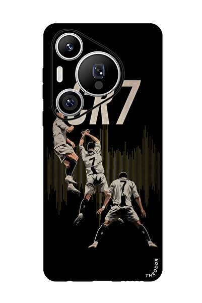 Theodor جراب واقٍ مضاد للخدش والصدمات لهاتف هواوي بيورا 70 برو بلس CR7