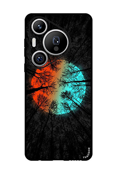 Theodor جراب واقٍ مضاد للخدش والصدمات لهاتف هواوي بيورا 70 برو بلس، شجرة القمر