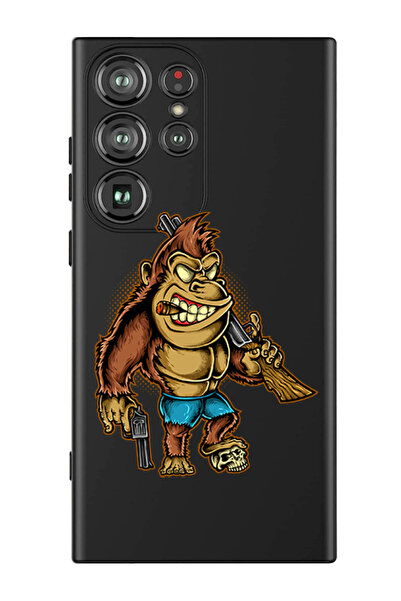 Theodor جراب حماية من السيليكون السائل المقاوم للصدمات لهاتف سامسونج جالاكسي S24 ألترا (أسود) - كيلر كونج