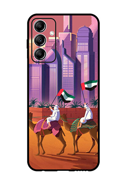 Theodor جراب واقٍ مضاد للخدش والصدمات لهاتف سامسونج جالاكسي A35، جمل، علم الإ...