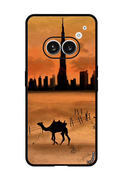 Theodor جراب حماية لهاتف Nothing (2a) غروب شمس جمل برج خليفة