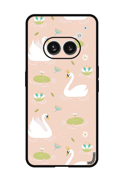 Theodor جراب واقٍ مضاد للخدش والصدمات لهاتف Nothing Phone (2a) Swans
