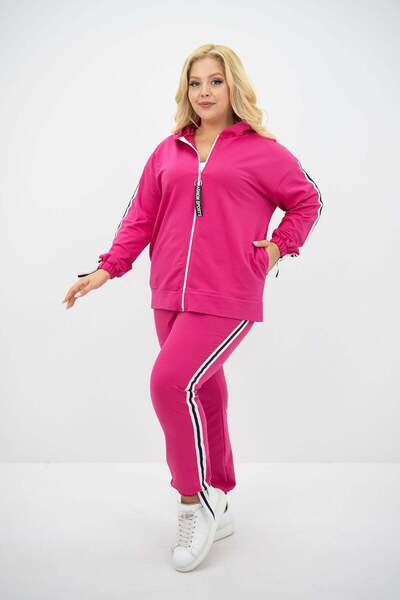 Bigsize Women's plus size tracksuit with zipper 8136