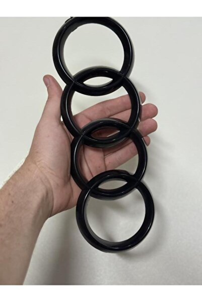 EDEXPORT Audi Uyumlu Piano Black Panjur Arması (275mm) Arma Logo