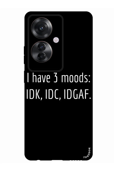 Theodor جراب واقٍ مضاد للخدش والصدمات لهاتف Oppo F25 Pro لدي 3 حالات مزاجية