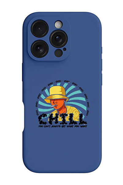 Theodor جراب سيليكون سائل واقٍ مقاوم للصدمات لهاتف iPhone 16 Pro باللون الأزر...