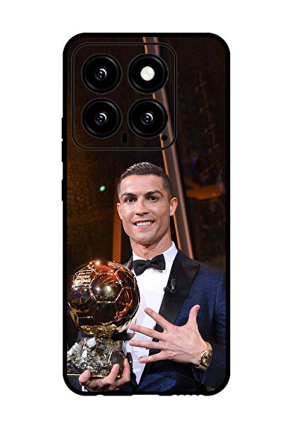 Theodor جراب واقٍ مضاد للخدش والصدمات لهاتف Xiaomi 14 رونالدو تروفي