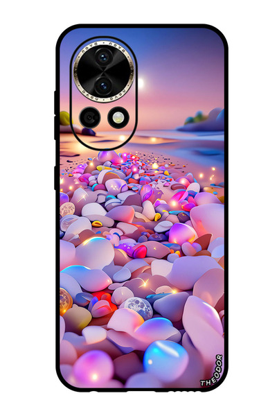 Theodor جراب واقٍ مضاد للخدش والصدمات لهاتف هواوي نوفا 12، أحجار متوهجة 3