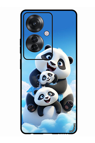 Theodor جراب واقٍ مضاد للخدش والصدمات لهاتف Oppo F25 Pro Panda 2