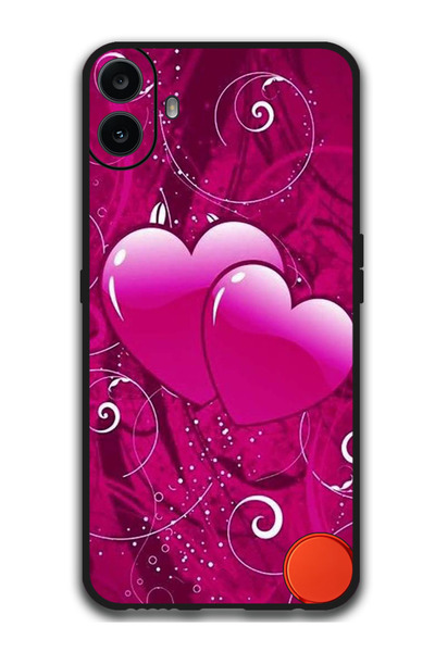 Theodor جراب واقٍ مضاد للخدش والصدمات لهاتف Nothing CMF Phone 1 Two Heart