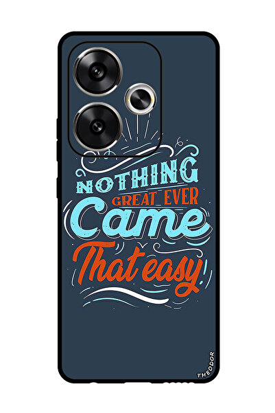 Theodor جراب واقٍ مضاد للخدش والصدمات لهاتف Xiaomi Redmi Turbo 3، لا شيء رائع