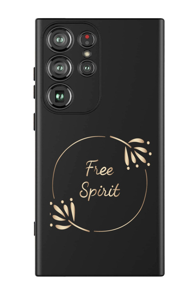 Theodor غطاء حماية سائل من السيليكون المقاوم للصدمات لهاتف سامسونج جالاكسي S24 ألترا (أسود) - دائرة فري سبيريت