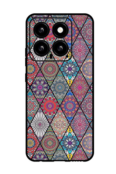 Theodor جراب واقٍ مضاد للخدش والصدمات لهاتف Xiaomi 14 برسومات ماندالا