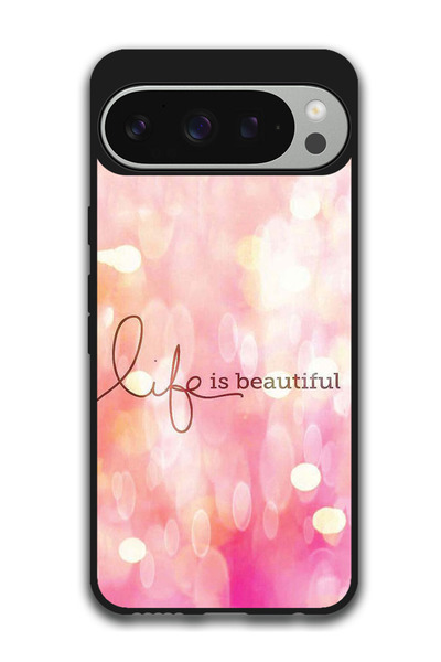 Theodor جراب واقٍ مضاد للخدش والصدمات لهاتف Google Pixel 9 Pro الحياة جميلة