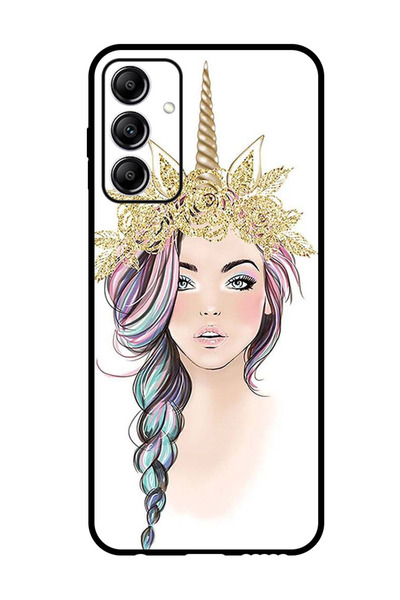 Theodor جراب واقٍ مضاد للخدش والصدمات لهاتف Samsung Galaxy A25 بتصميم فتاة يو...