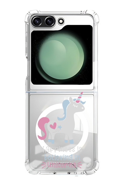 Theodor غلاف لهاتف Samsung Galaxy Z Flip 5 متوافق مع MagSafe، غطاء ممتص للصدم...