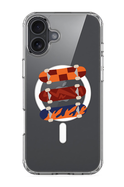 Theodor جراب ماج سيف متوافق مع آيفون 16، غطاء ممتص للصدمات للهاتف - سكيت