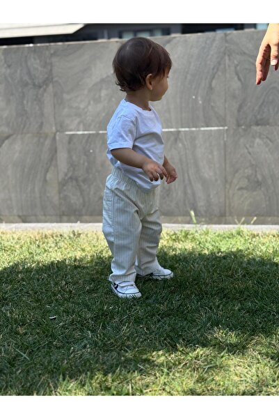 BabyDia Çizgili Kumaş Pantolon