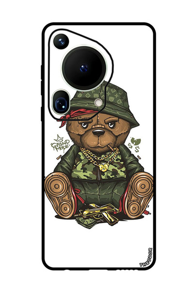 Theodor جراب واقٍ مضاد للخدش والصدمات لهاتف هواوي بيورا 70 ألترا تيدي بير