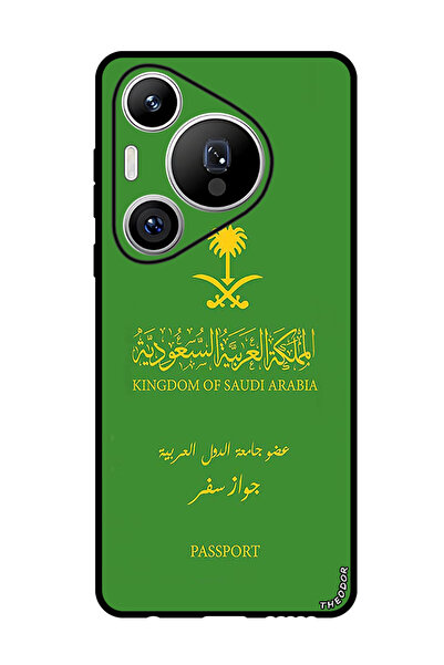 Theodor جراب واقٍ مضاد للخدش والصدمات لهاتف هواوي بيورا 70 برو بلس جواز سفر المملكة العربية السعودية