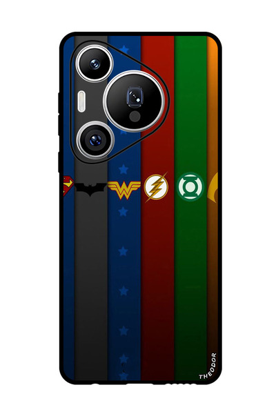 Theodor جراب واقٍ مضاد للخدش والصدمات لهاتف هواوي بيورا 70 برو أفين جراس