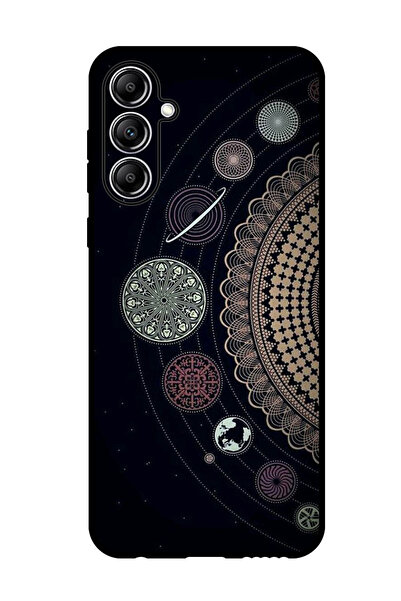 Theodor جراب واقٍ مضاد للخدش والصدمات لهاتف Samsung Galaxy F15 بتصميم فن الماندالا (2)