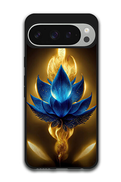 Theodor جراب واقٍ مضاد للخدش والصدمات لهاتف Google Pixel 9 Pro XL، زهرة مجردة 3