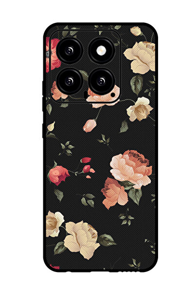 Theodor جراب واقٍ مضاد للخدش والصدمات لهاتف Xiaomi 14، لون لوتس ملون