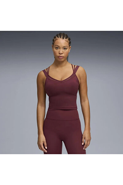 Puma W SHAPE STRAPPY TANK Kırmızı Kadın T-Shirt