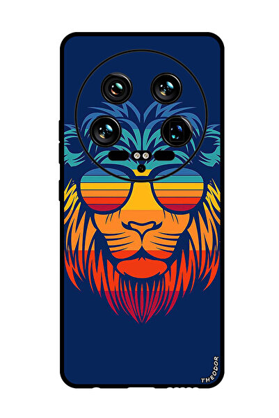 Theodor جراب واقٍ مضاد للخدش والصدمات لهاتف Xiaomi 14 Ultra Lion