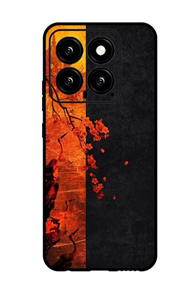 Theodor جراب واقٍ مضاد للخدش والصدمات لهاتف Xiaomi 14، زهرة مجردة 4