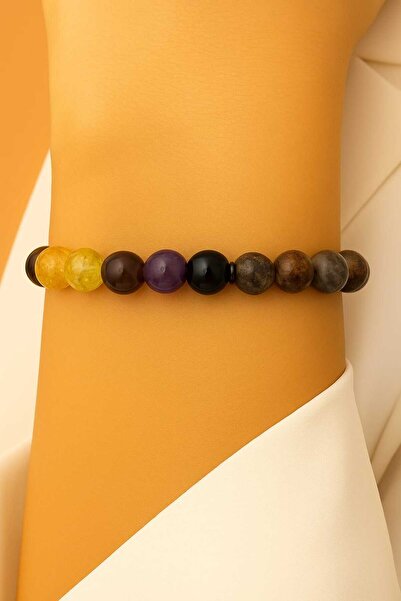 AYDESİA سوار من الأحجار الكريمة الطبيعية من برج القوس (23 نوفمبر - 21 ديسمبر)...