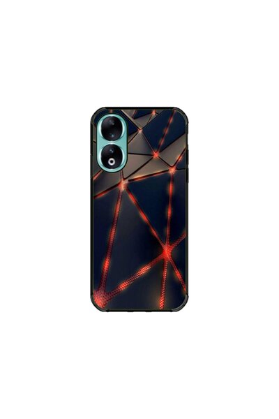 Atlas Εξατομικευμένη θήκη για Honor 90, Lava Triangles, S1D1M0367