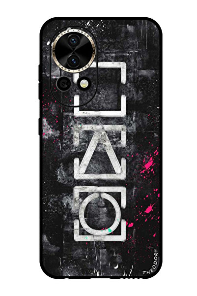 Theodor جراب واقٍ مضاد للخدش والصدمات لهاتف هواوي نوفا 12 ألترا، رموز الحبار