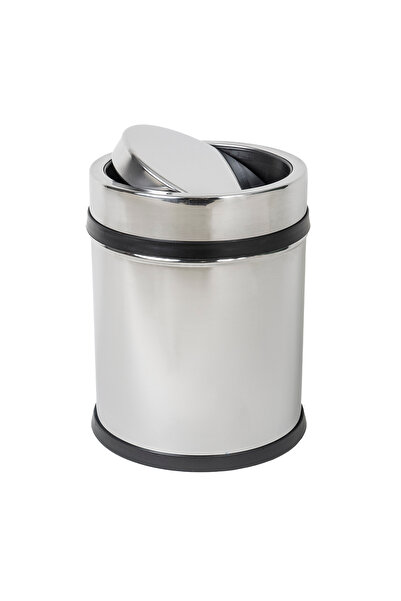 Z-Tools Coș de gunoi, capacitate 11 litri, oțel inoxidabil, capac rotativ / Z...