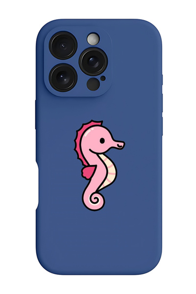 Theodor غطاء حماية سيليكون سائل مقاوم للصدمات لجهاز iPhone 16 Pro أزرق - فرس ...