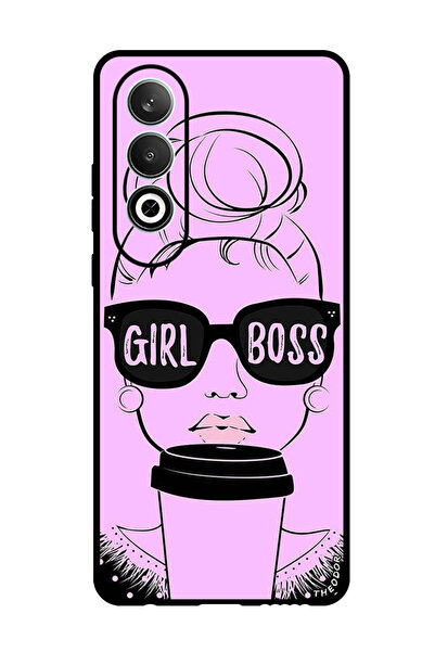 Theodor جراب واقٍ مضاد للخدش والصدمات لهاتف OnePlus Nord CE 4 Girl Boss Pink