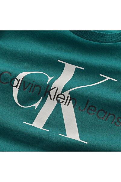 Calvin Klein CK MONOGRAM SS T-SHI Erkek Yeşil T-Shirt