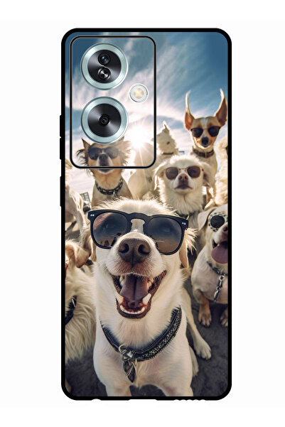 Theodor جراب واقٍ مضاد للخدش والصدمات لهاتف Oppo A79 5G، كلاب سيلفي